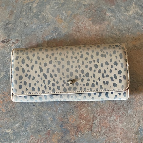 Handbags - Tan Animal Print Wallet